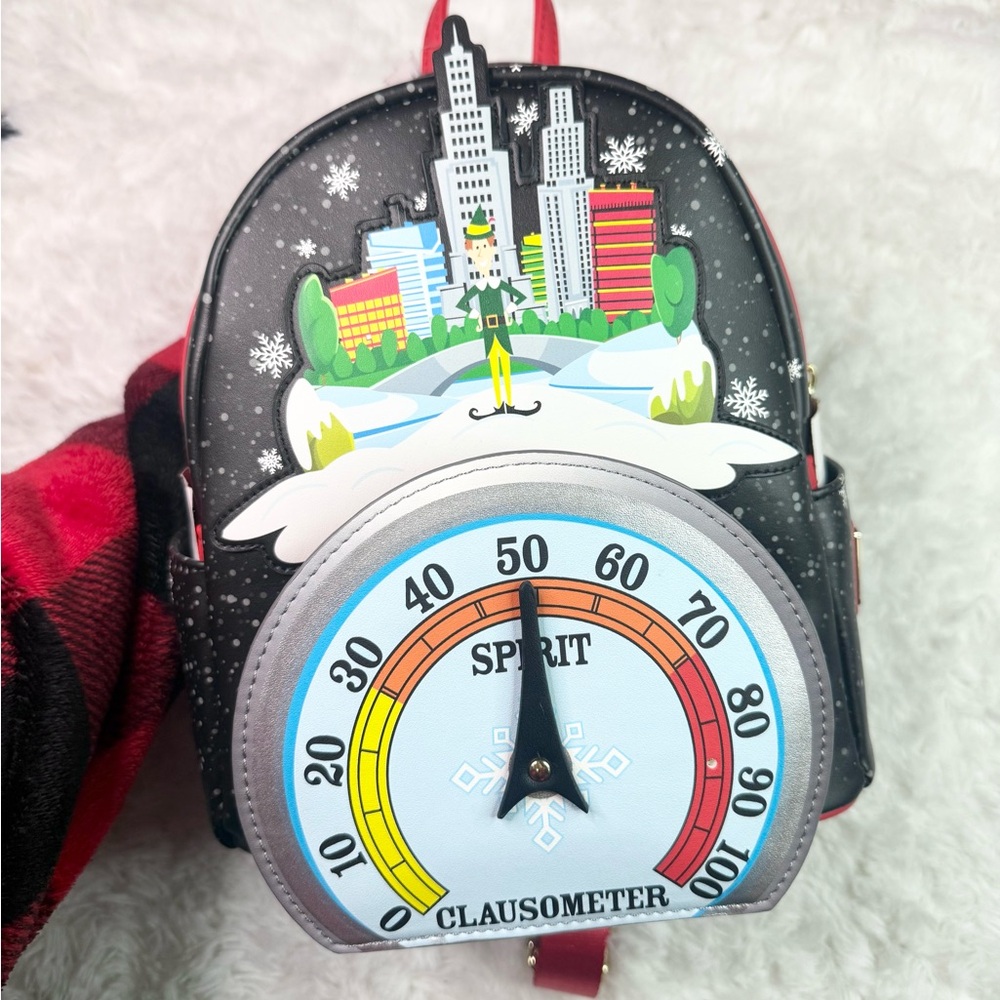 Loungefly Buddy The Elf Spirit Clausometer Christmas Light Up Backpack